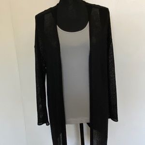 H&M (Divided) Loose-Knit Black Cardigan